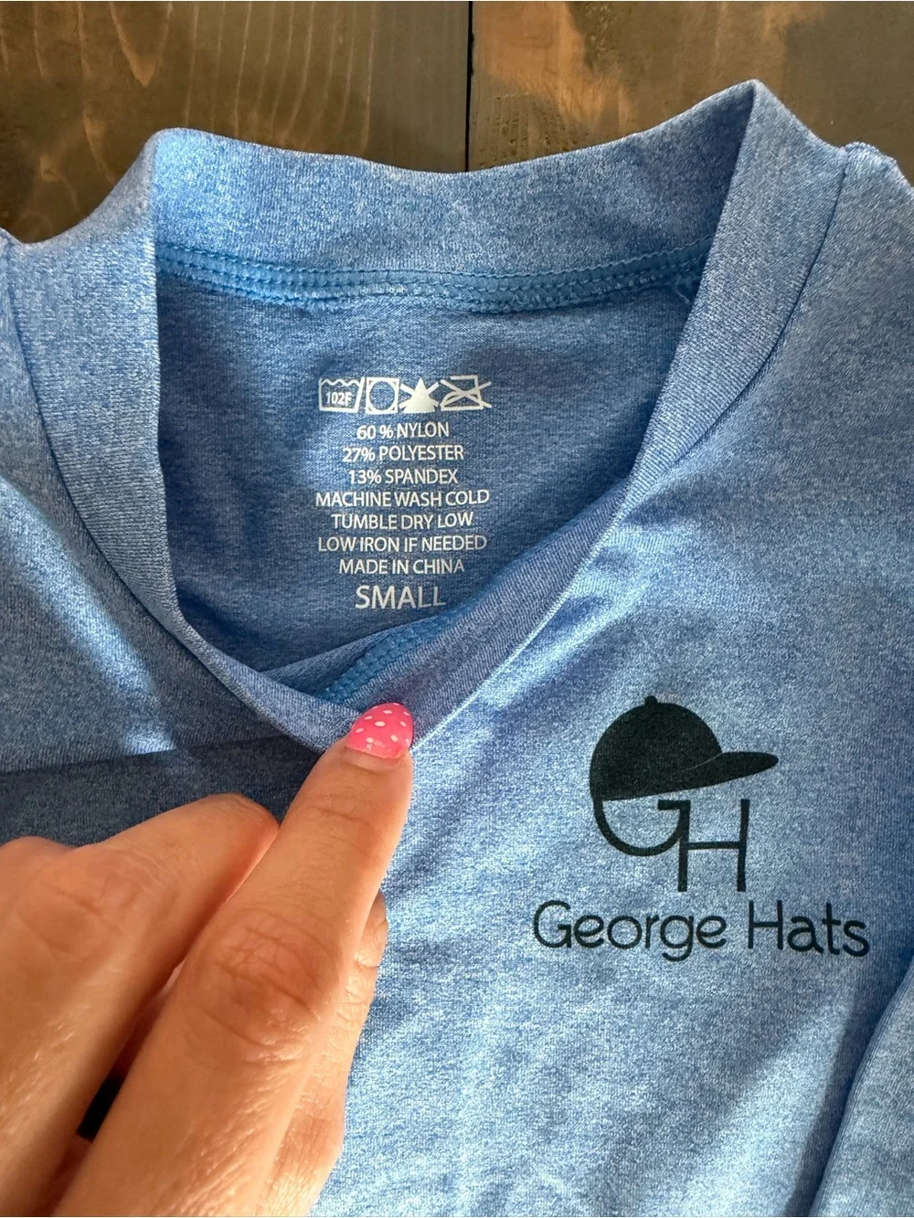 George Hats Kids' Long Sleeve Blue Rashguard
